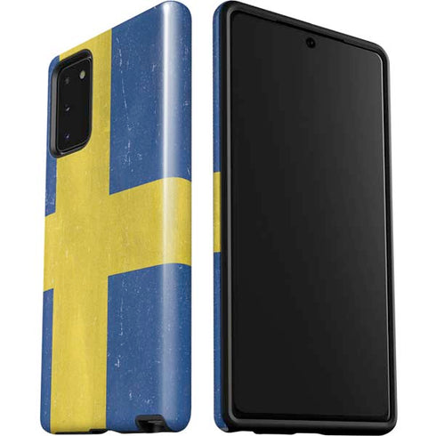 Sweden Flag Distressed Galaxy Note20 5G Pro Case